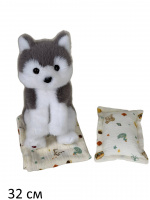 ХАСКИ С ОДЕЯЛЬЦЕМ БОЛ, 32 СМ купить оптом и в розницу ХАСКИ С ОДЕЯЛЬЦЕМ БОЛ, 32 СМ купить оптом и в розницу на базе игрушек